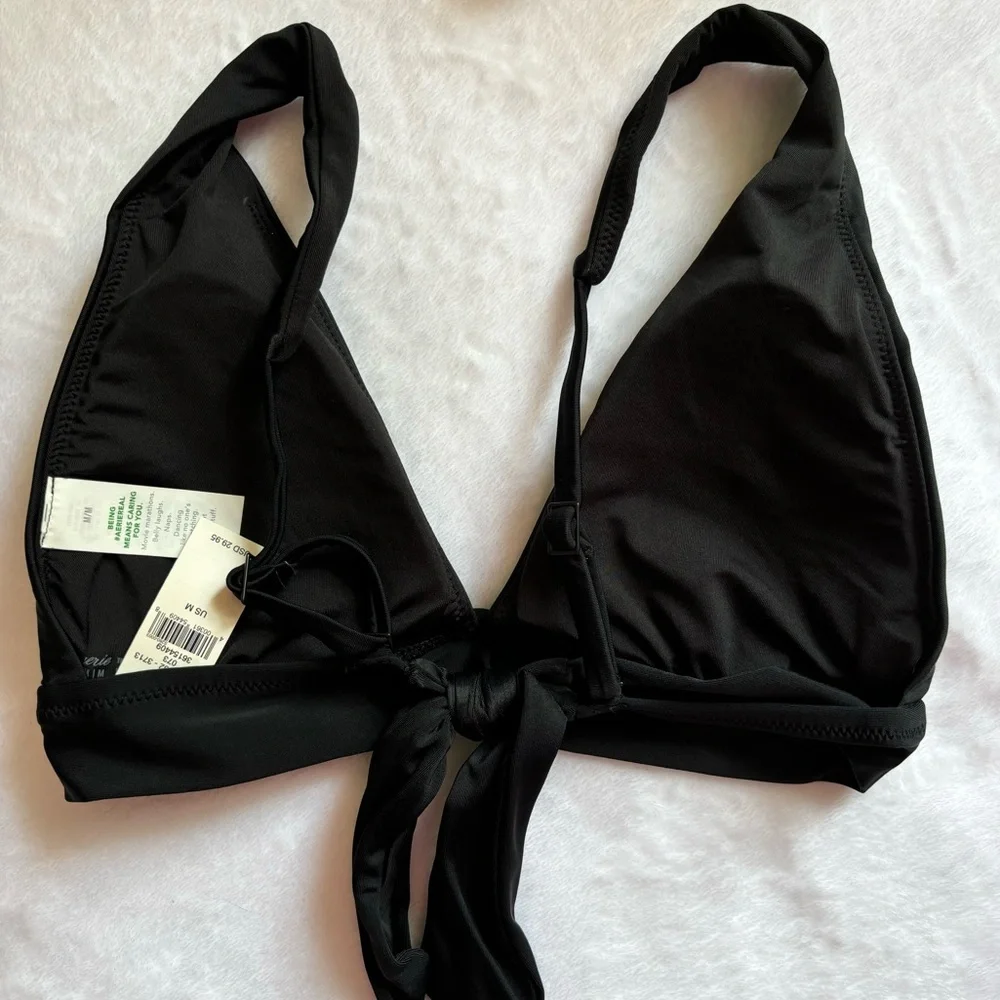 NWT Aerie Longline Plunge Triangle Bikini Top - Picture 4 of 6